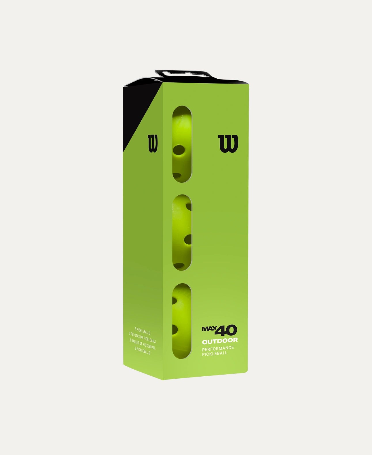 MAX 40 OUTDOOR PICKLE BALL PACK DE 3